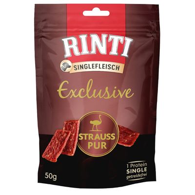 RINTI Single Meat Exclusive Dog Treats - Ostrich Pure Ostrich (50g)