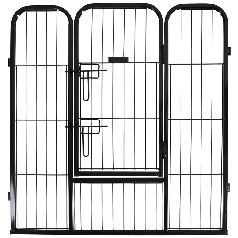 Kerbl Pet Enclosure with Door for Dogs and Puppies 8 elements, 80 x 77cm (W x H)