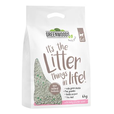 Greenwoods Natural Clay Clumping Cat Litter 6kg