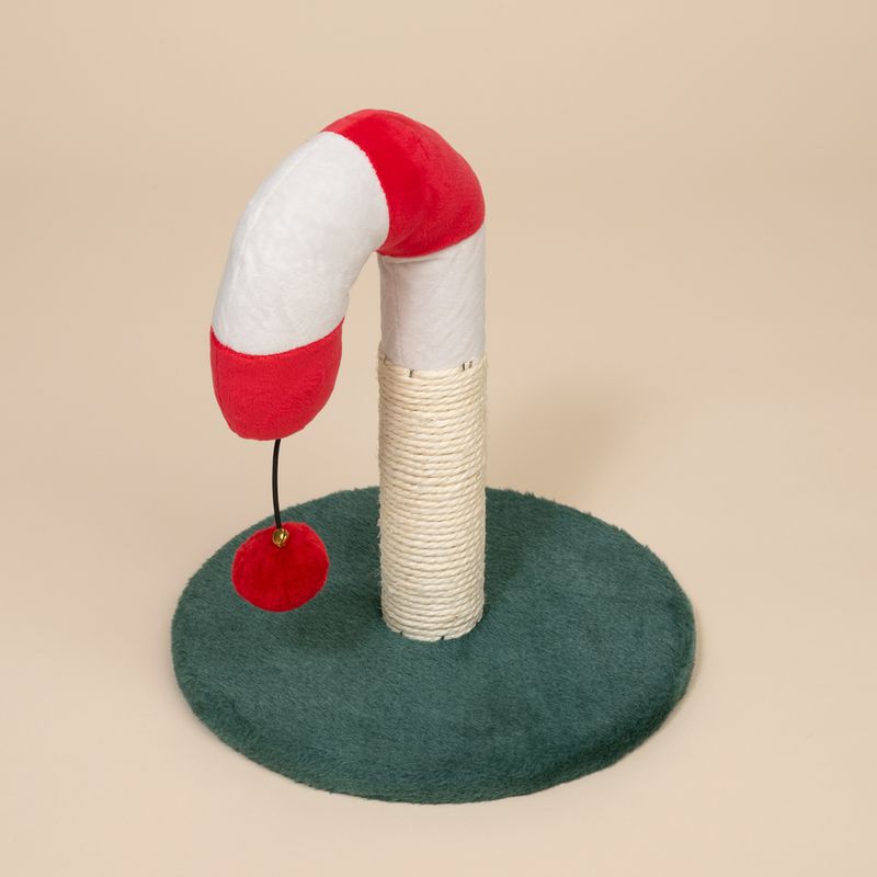 TIAKI Candy Cane Scratching Post Red/Green/White