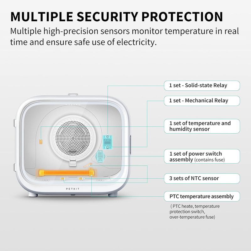 Petkit Pet Dryer Airsalon Max Smart L 50 x W 47.3 x H 44.7 cm