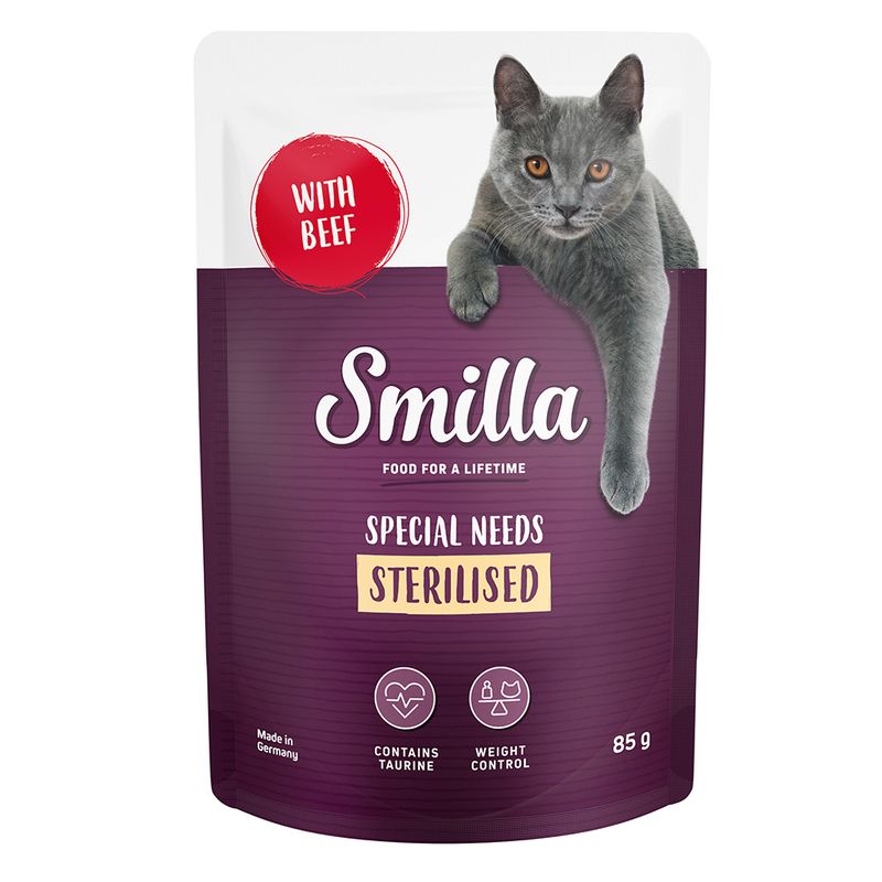 Smilla Adult Sterilised Pouches Mixed Pack 12 x 85g