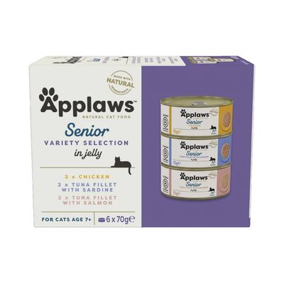 Applaws Senior Cat Food 24 x 70g Tuna with Salmon