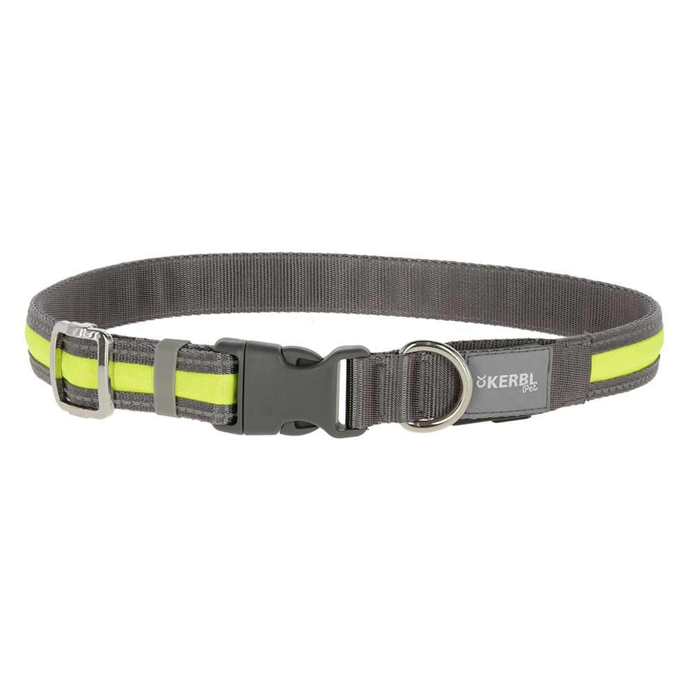 Kerbl Pet Light & Reflex Illuminated Collar Size S/M: 35-50cm neck circumference, 20mm wide