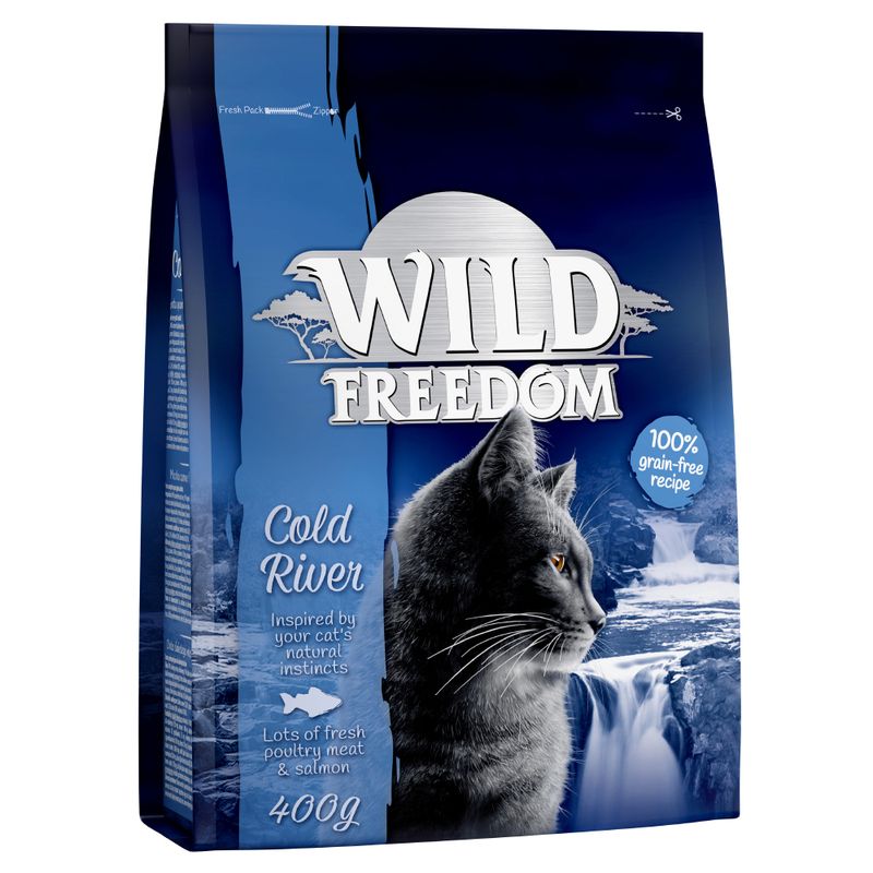 Wild Freedom Adult Dry Cat Food Mixed Packs Poultry, Salmon & Lamb (3 x 400g)