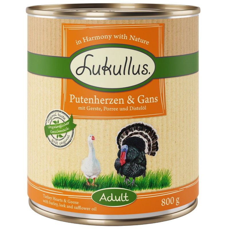 Lukullus Saver Pack 24 x 800g Beef & Guinea Fowl Grain-Free