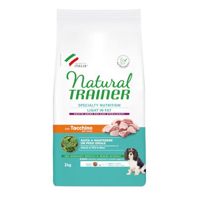 Natural Trainer Light in Fat Adult Small & Toy with Turkey 2 kg