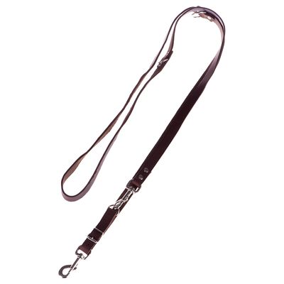 Heim Riveted Dog Lead - Brown 240cm