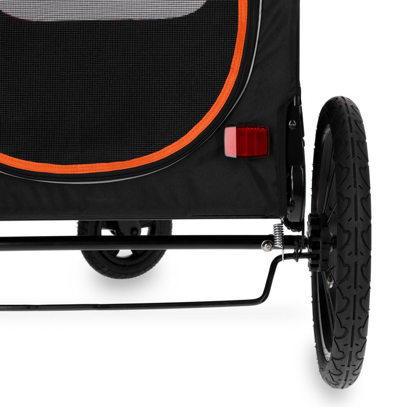 Nomad Tales Spirit Bike Trailer - Ebony/Tangerine 145 x 72 x 102 cm (L x W x H), up to 45kg