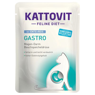 Kattovit Gastro Pouches 24 x 85g Duck & Rice