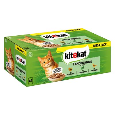 Kitekat Variety Pouches Saver Pack 48 x 85g Classic Selection in Gravy