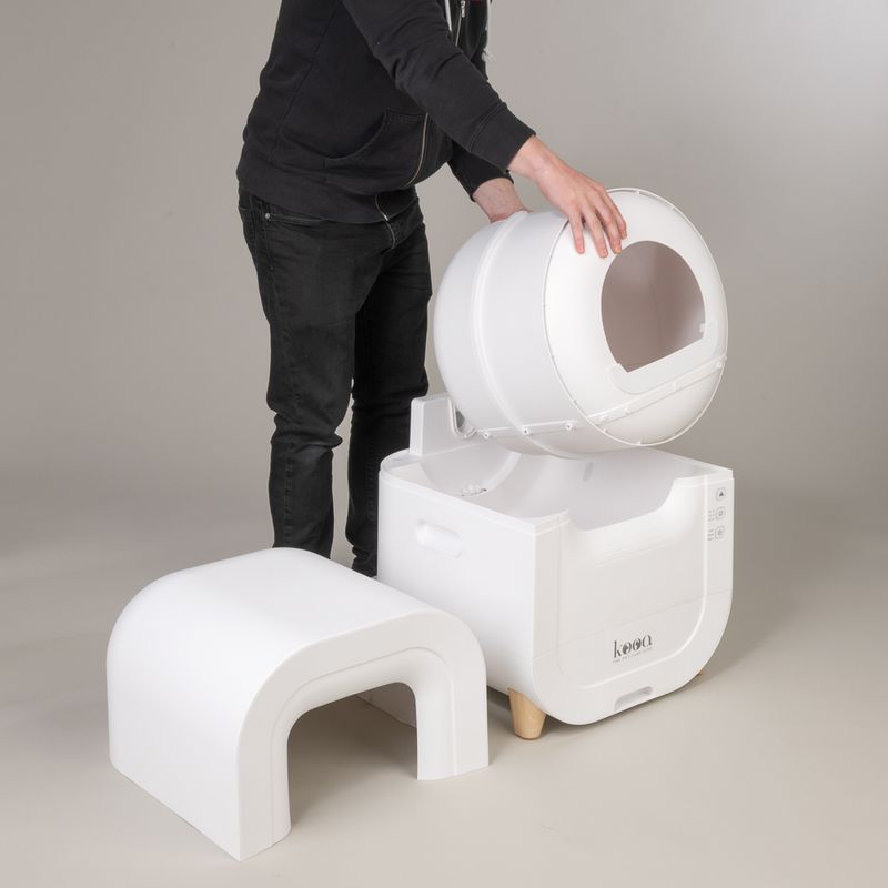 kooa Automatic Litter Box White