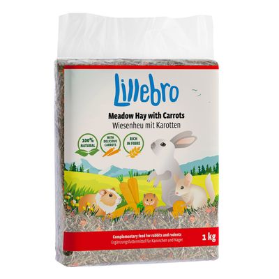Lillebro Meadow Hay for Small Pets & Rabbits Wild Apple (1kg)