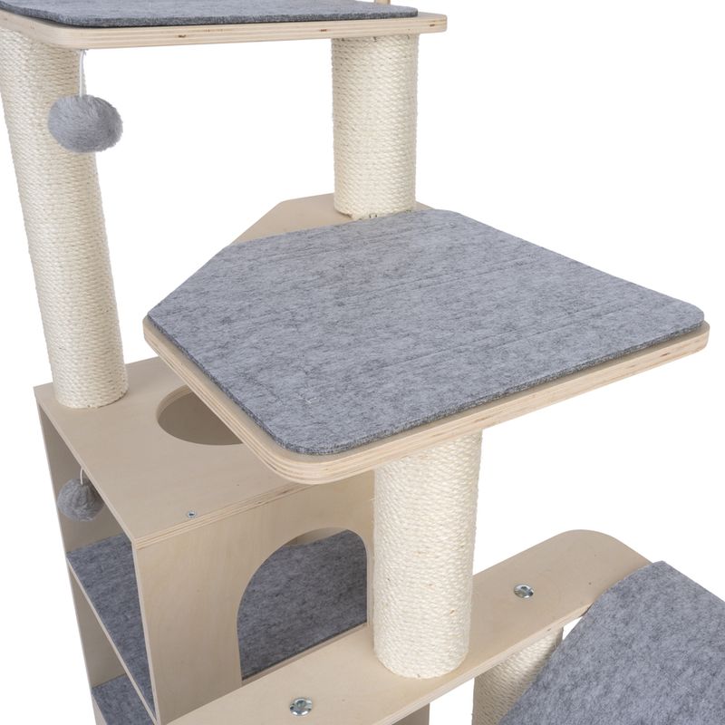 Modern Living Roca Cat Scratching Tree Light Grey