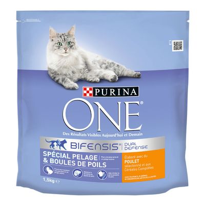 PURINA ONE Coat And Hairball Chicken 4 x 1,5 kg