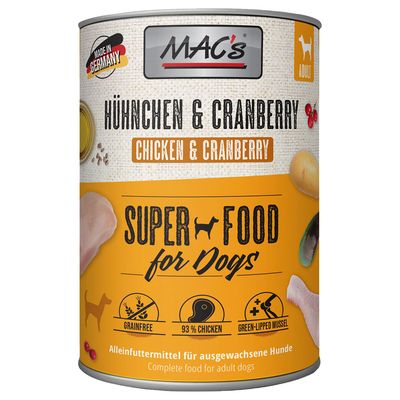 MAC's Adult Superfood Saver Pack 12 x 400g Head meat & carrots
