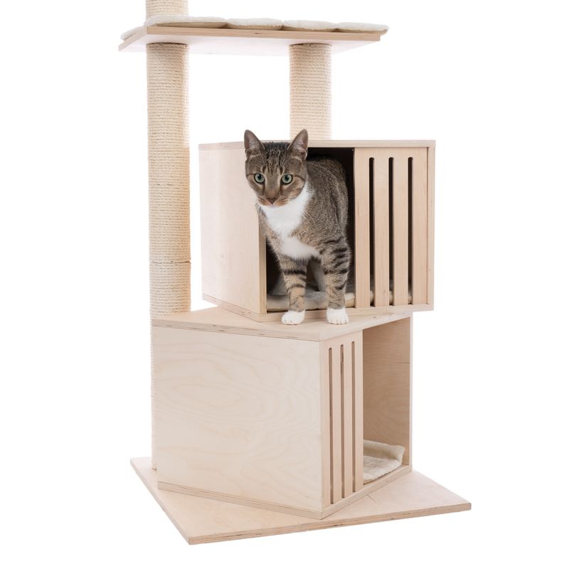Natural Paradise Silene Cat Tree Light Grey