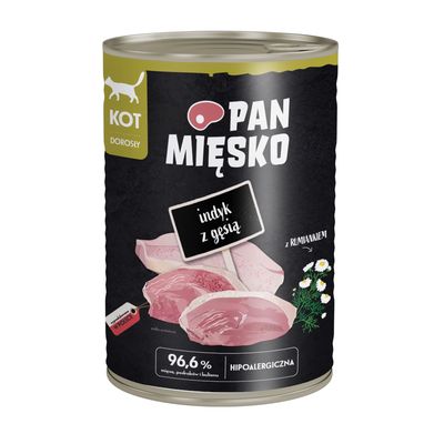 Pan Mięsko Cat Mega Pack 36 x 400g Turkey with Goose
