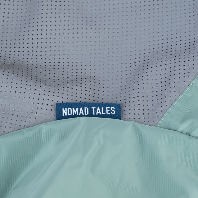 Nomad Tales Spirit Reflective Dog Raincoat - Mint approx. 35cm (Back Length)