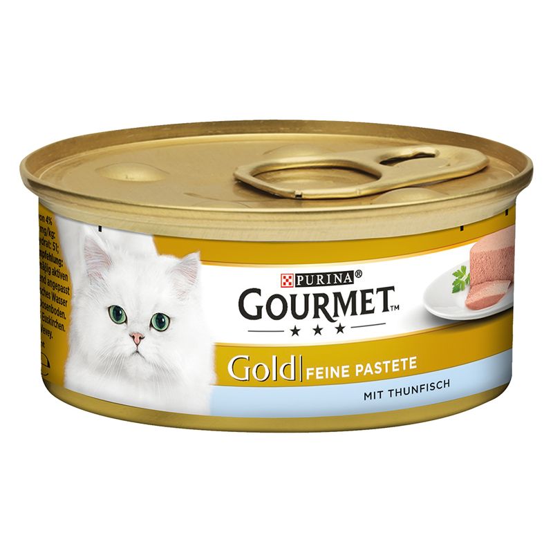 Gourmet Gold Pâté Recipes Saver Pack 24 x 85g Meat & Fish Mixed Pack (Rabbit, Chicken, Salmon, Kidney)