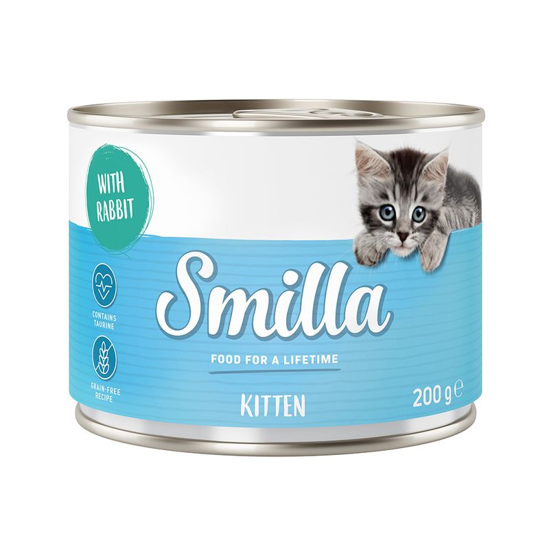 Smilla Kitten 6 x 200g Mixed Pack (Chicken, Veal & Poultry Hearts)