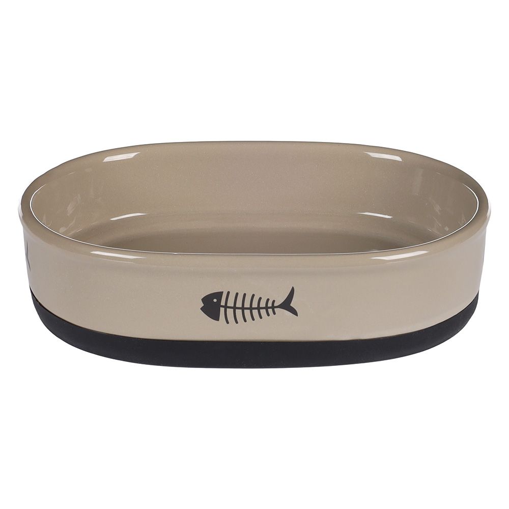 Flamingo Ceramic Bowl Cat Auri 550 ml, L 18.5 x W 13 x H 5 cm