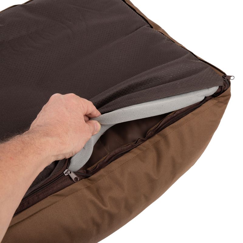 Strong & Soft Dog Bed - Brown 76 x 60 x 21cm (L x W x H)