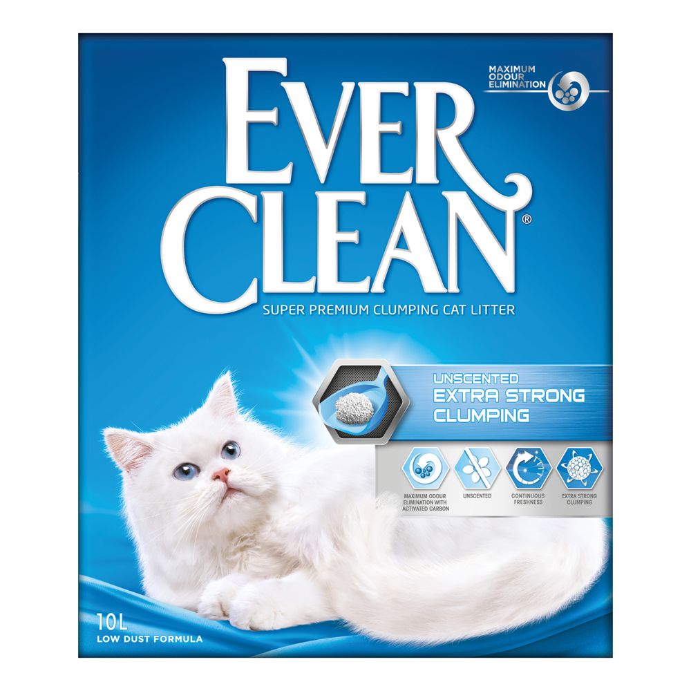Ever Clean® Extra Strong Clumping Cat Litter - Unscented 10l