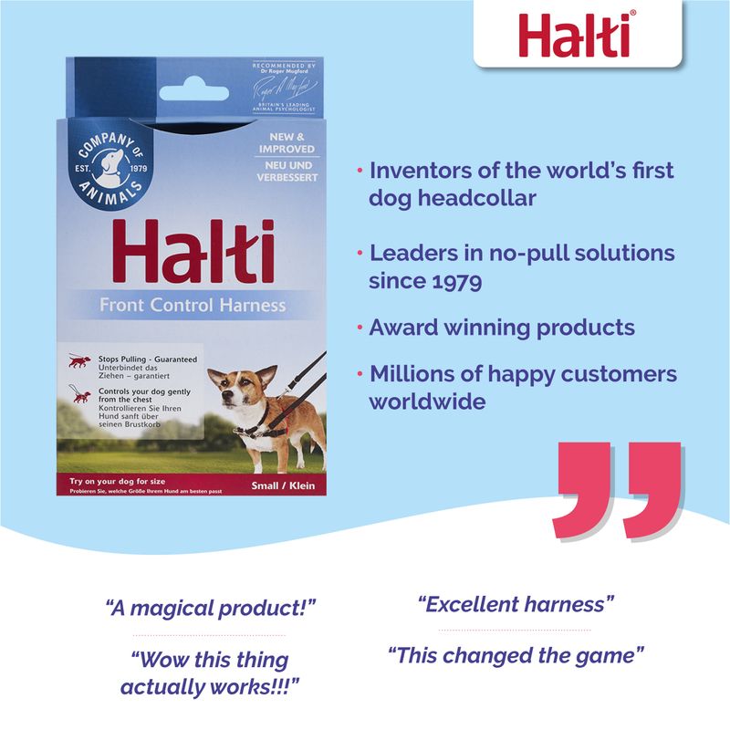 Halti Front Control Training Harness Size S: chest circumference 36 - 64cm