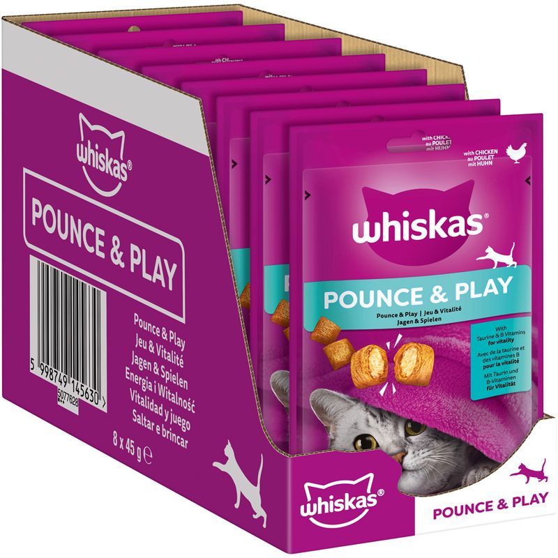 Whiskas Pounce & Play Snacks Chicken (45g)
