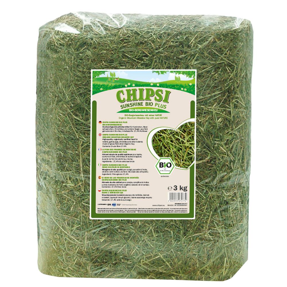 Chipsi Sunshine Organic Meadow Hay 3kg