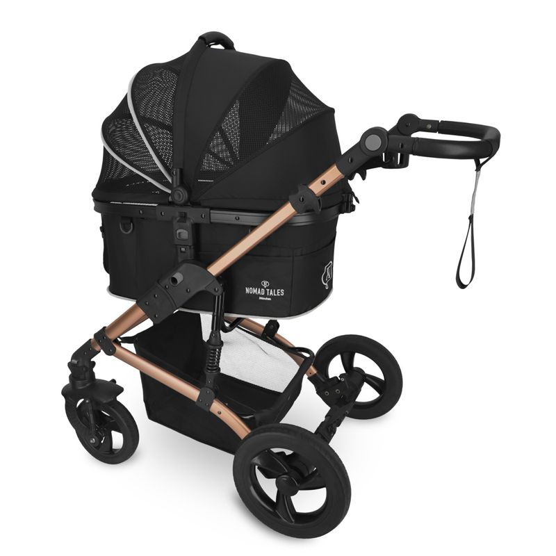 Nomad Tales Calma Pet Stroller - Rose Gold Up to 15kg: 82 x 65 x 102 cm (L x W x H)