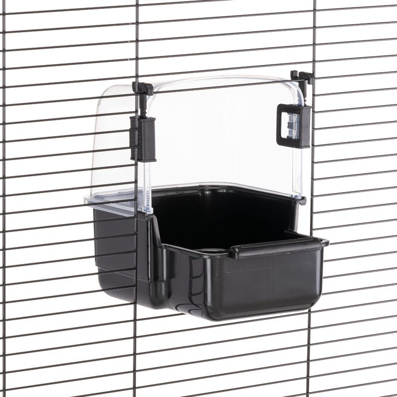 Ferplast Large Parakeet Bird Bath, black L 19 x W 23 x H 22 cm