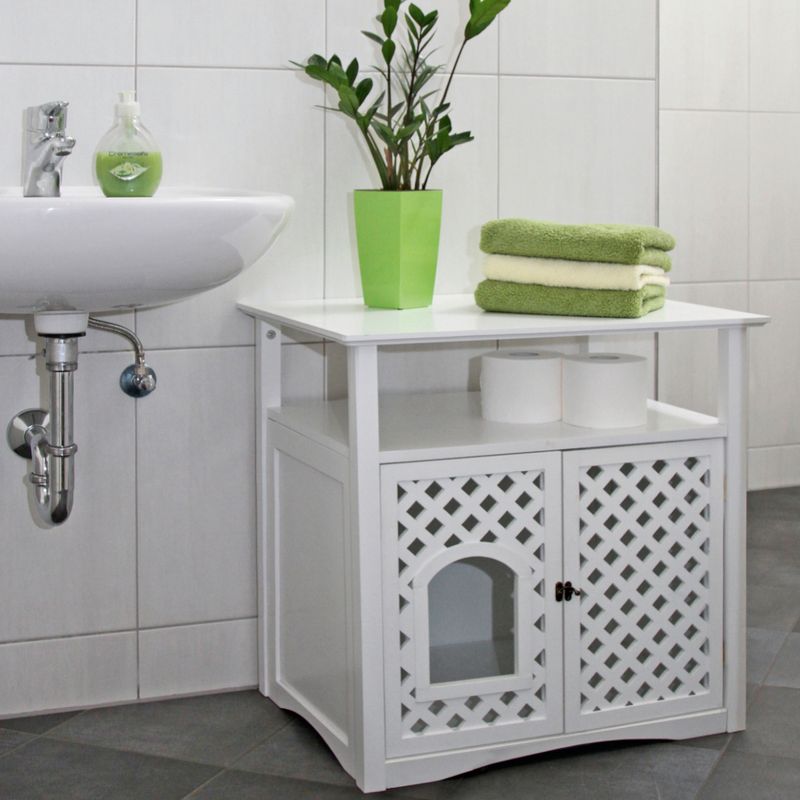 Kerbl Pet Cat Cabinet Helena White