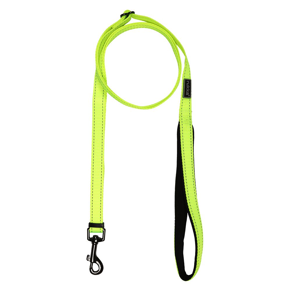Rukka® Set: Bliss Neon Collar & Leash Collar size M + leash 200 cm / 20 mm