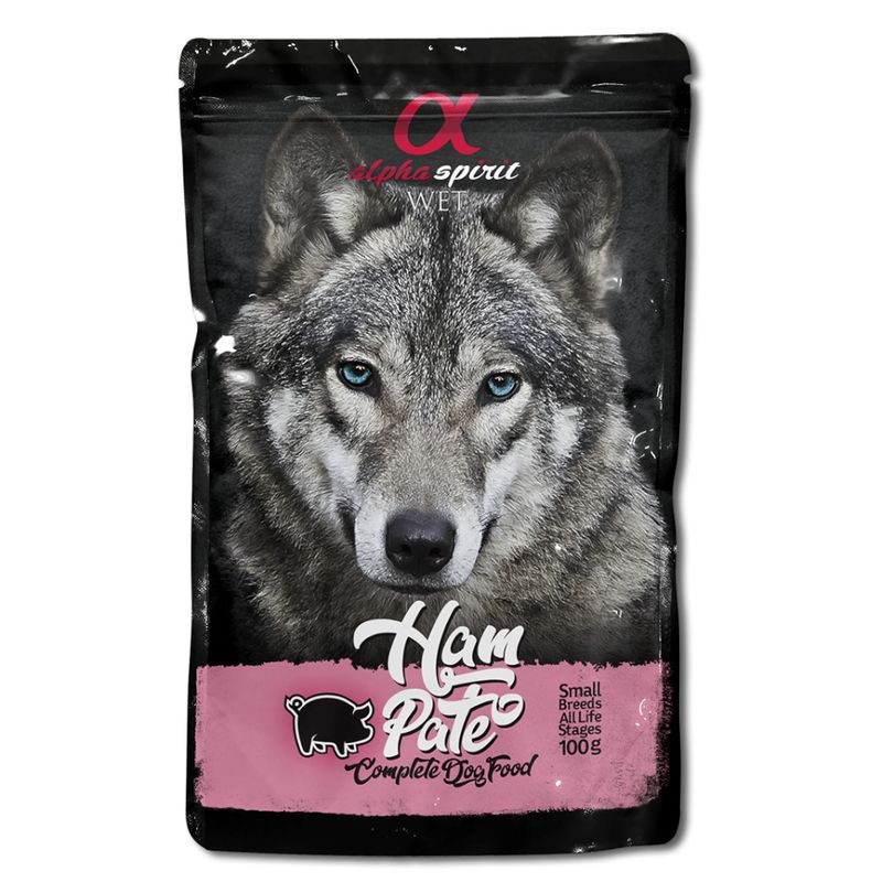 alpha spirit Multi-Flavour Pouch for Dogs 10 x 100 g