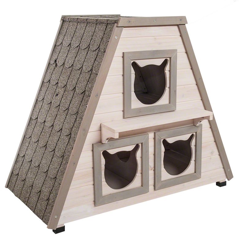 Madeira Cat House 90 x 50 x 75 cm (L x W x H)