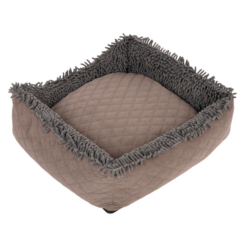 TIAKI Dog Bed Chenille L 65 x W x H 60 x 18 cm