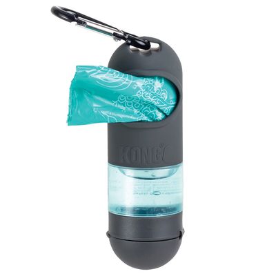 KONG HandiPOD Mini Poop Bag Dispenser & Hand Gel incl. 1 Roll of Poop Bags & Hand Gel
