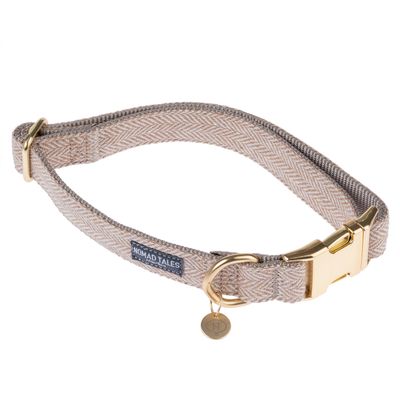 Nomad Tales Calma Collar, sand Size XS: 24 - 36 cm neck circumference, W 10 mm