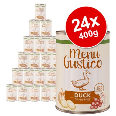 Lukullus Menu Gustico Saver Pack 24 x 400g Duck with Carrot, Cowberries & Rosemary
