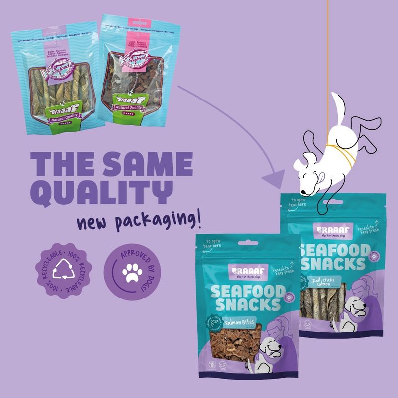 Braaaf Salmon Roll Stick 2 x 12 cm (140 g)