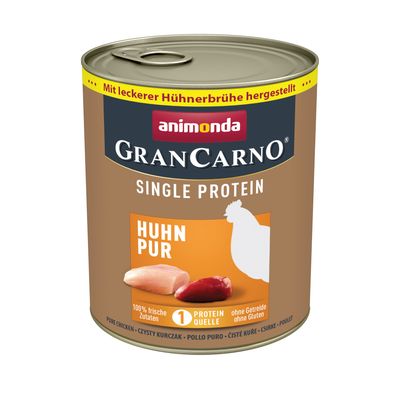 animonda GranCarno Adult Single Protein 6 x 800g Pure Chicken