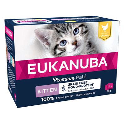 Eukanuba Grain Free Kitten - Chicken 12 x 85g
