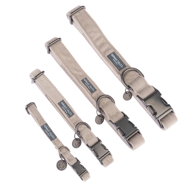 Nomad Tales Blush Necklace, taupe Size XS: 24 - 36 cm neck circumference, W 10 mm