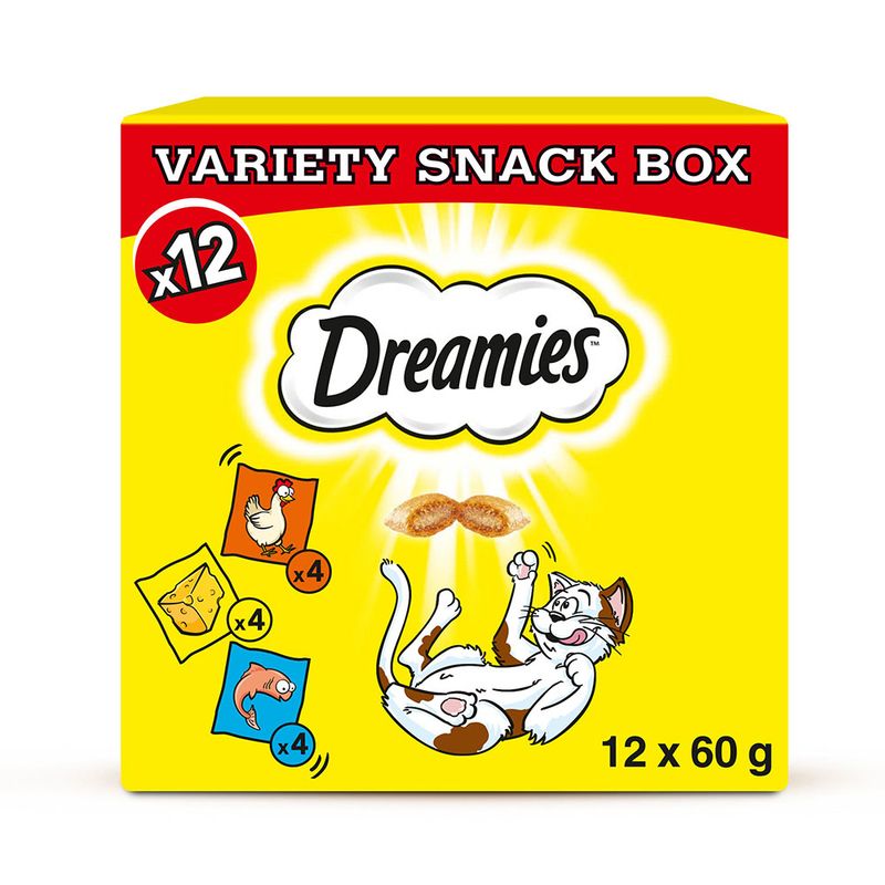 Dreamies Variety Snack Box 12 x 60g