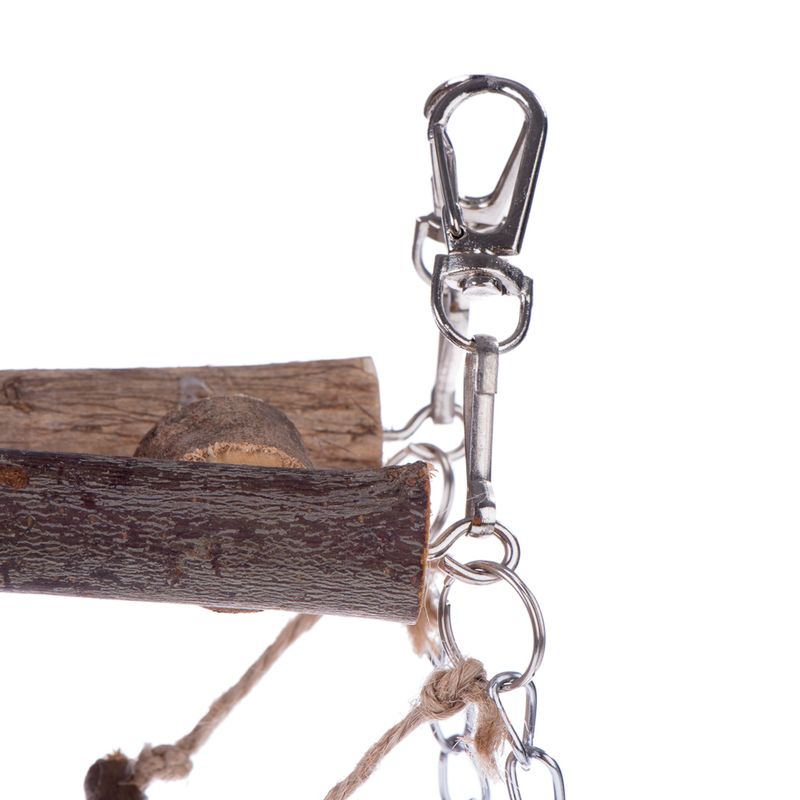 Wood Hanging Bridge for Small Pets size: 27 x 7 x 17 cm (L x W x H)