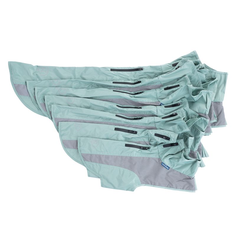 Nomad Tales Spirit Reflective Dog Raincoat - Mint approx. 35cm (Back Length)