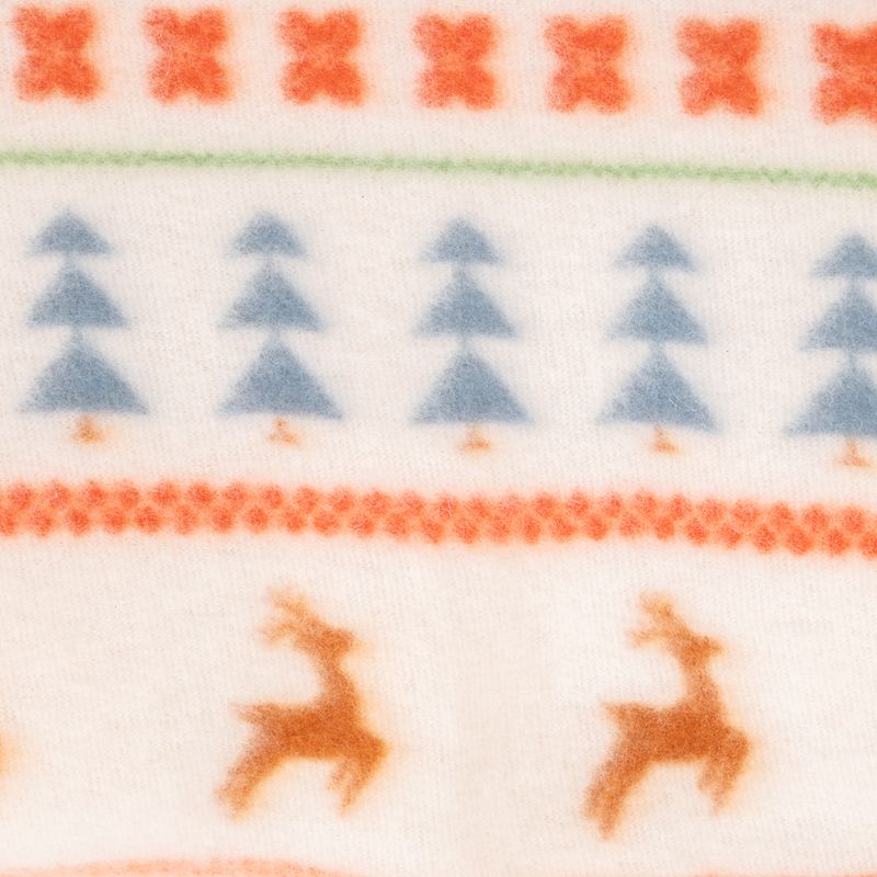 TIAKI Cuddly Cushion with Nordic Winter Pattern approx. 72 x 52 x 12 cm (L x W x H)