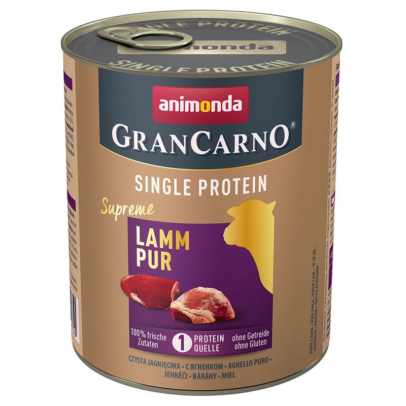 animonda GranCarno Adult Single Protein Supreme Saver Pack 24 x 800g Pure Lamb